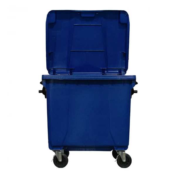 Coletora Plástica c/ Rodas 1000 Litros - AZUL