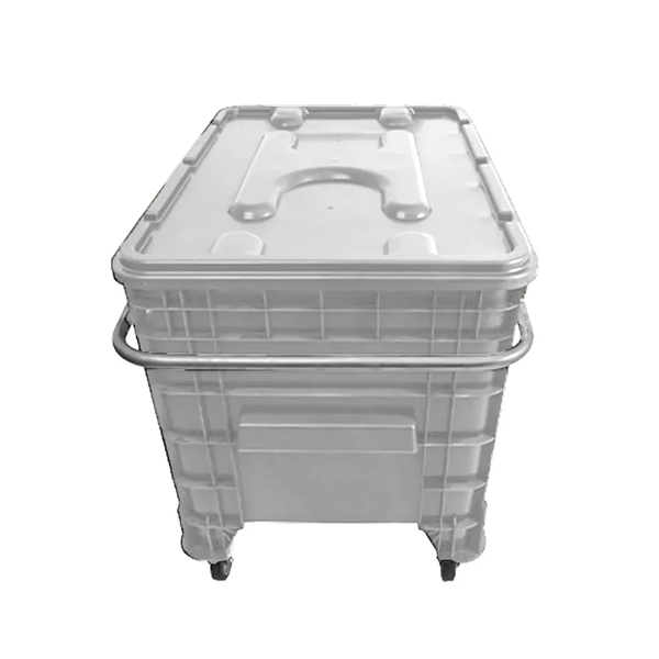 Caixa Plástica 372 Litros C/ Puxador Lateral - Sem Tampa - BRANCA