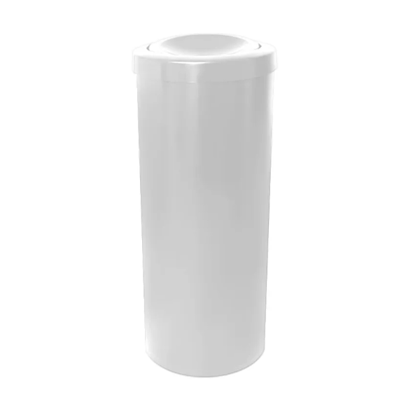 Cesto de Lixo 23 Litros com Tampa Flip Top - BRANCO